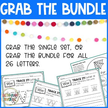 Letter Ww Worksheets with Letter Tracing Alphabet Letter of the Week Activities