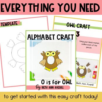 Letter o is for owl craftivity letter of the week Alphabet Craft