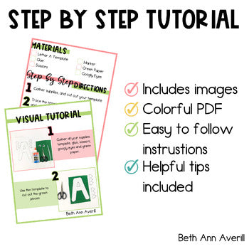 Letter A is for Alligator craftivity letter of the week Alphabet Craft Uppercase