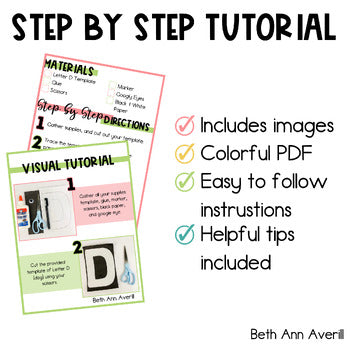 Letter D is for Dog craftivity letter of the week Alphabet Craft Uppercase