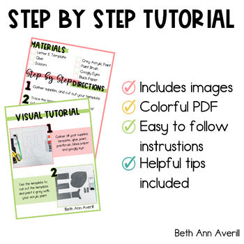 Letter E is for Elephant craftivity letter of the week Alphabet Craft Uppercase