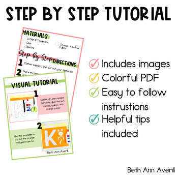 Letter K is for Kangaroo craftivity letter of the week Alphabet Craft Uppercase