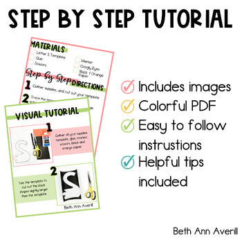 Letter S is for Swan craftivity letter of the week Alphabet Craft Uppercase