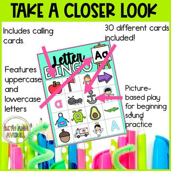 Letter A Activities Bingo Letter Sounds Letter A Beginning Sound Alphabet Games