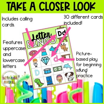 Letter D Activities Bingo Letter Sounds Letter D Beginning Sound Alphabet Games