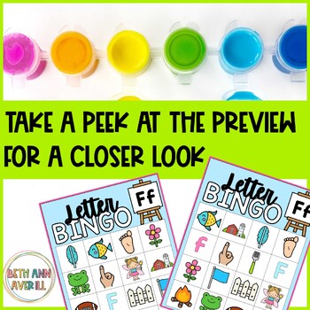 Letter F Activities Bingo Letter Sounds Letter F Beginning Sound Alphabet Games