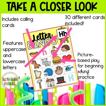 Letter H Activities Bingo Letter Sounds Letter H Beginning Sound Alphabet Games