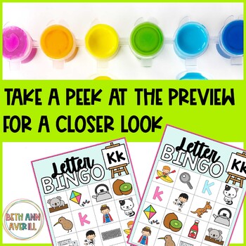 Letter K Activities Bingo Letter Sounds Letter K Beginning Sound Alphabet Games