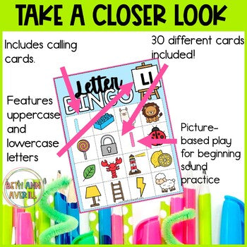 Letter L Activities Bingo Letter Sounds Letter L Beginning Sound Alphabet Games