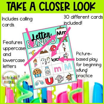 Letter M Activities Bingo Letter Sounds Letter M Beginning Sound Alphabet Games