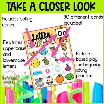 Letter O Activities Bingo Letter Sounds Letter O Beginning Sound Alphabet Games