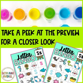 Letter S Activities Bingo Letter Sounds Letter S Beginning Sound Alphabet Games