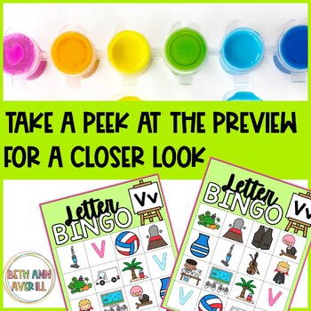Letter V Activities Bingo Letter Sounds Letter V Beginning Sound Alphabet Games
