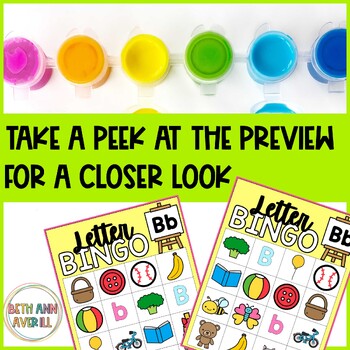 Letter Bingo Activities Letter Sounds Beginning Sound Alphabet Games BUNDLE