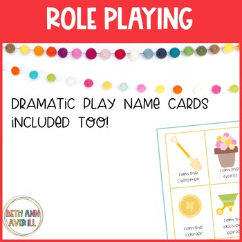 Flower Shop Dramatic Play Printables Summer Dramatic Play Activity end of year