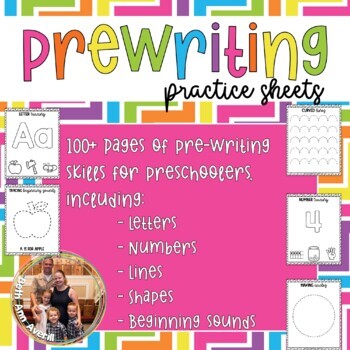PreWriting Worksheets for Preschoolers 100+ Pages of Prewriting Skills