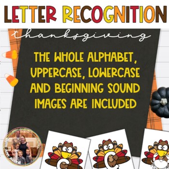 Thanksgiving Turkey Alphabet Recognition Cards Thanksgiving Salt Tray