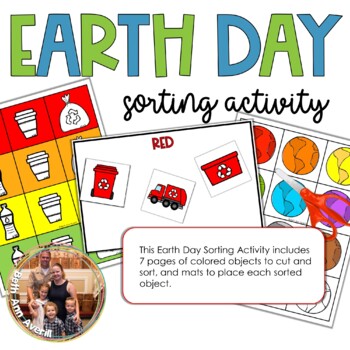 Earth Day Activities Color Sorting