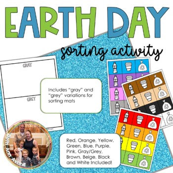 Earth Day Activities Color Sorting