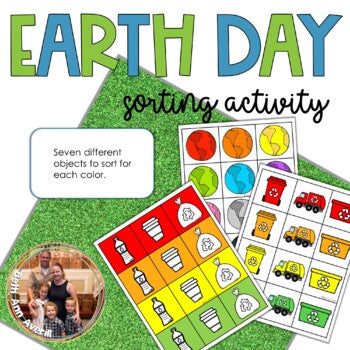 Earth Day Activities Color Sorting