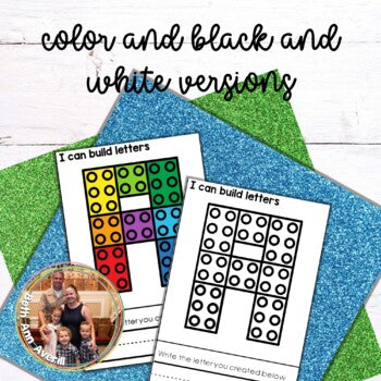 Building Bricks Alphabet Letter Cards Learning the alphabet