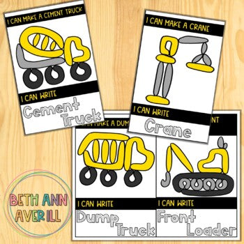 Construction Play Dough Mats for Preschoolers Fine Motor Skills Activity