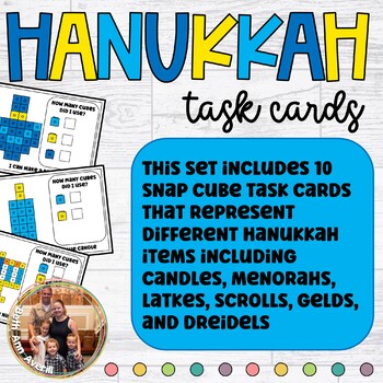 Hanukkah Snap Cube Task Card Mats