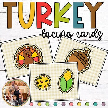 Thanksgiving Cookies Lacing Cards for Preschoolers