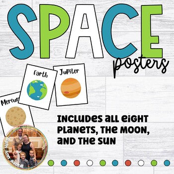 Planets of the Solar System Posters Printables Space Theme