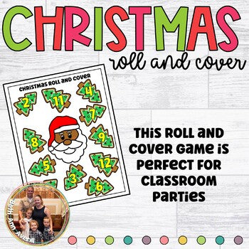 Christmas Roll and Cover Dice Game