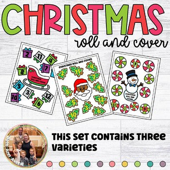 Christmas Roll and Cover Dice Game