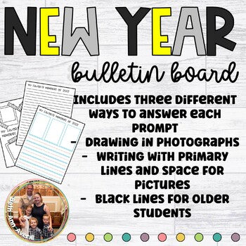 New Years 2024 Bulletin Board Ideas for Writing