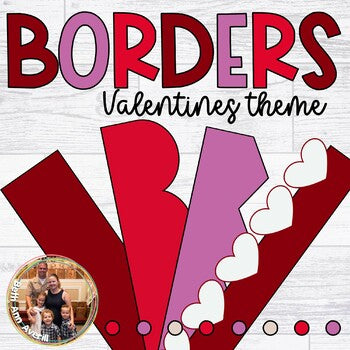 Valentine's Day Bulletin Board Borders Set