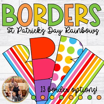 St Pattys Day Bulletin Board Editable Rainbow for St. Patrick's Day