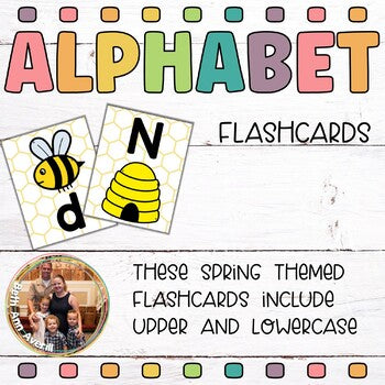 Letter Match Spring Theme Bees and Beehives