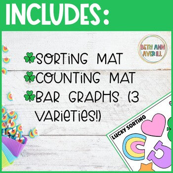 Lucky Charms Graphing St Patrick's Day Math Centers Sort and Count