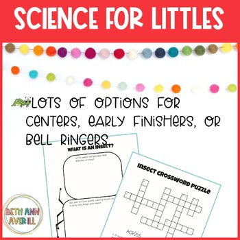 Bugs and Insects Activities for Spring Activities