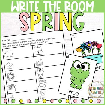 Spring Write the Room Kindergarten