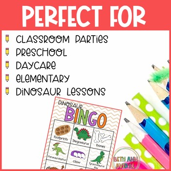 Dinosaur Bingo Cards Preschool All About Dinosaur Day Activities