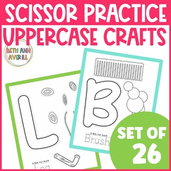 Uppercase Alphabet Letter Crafts Cut and Paste Create Your Own Alphabet Book
