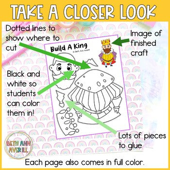 Fairytale crafts cut and paste Activities fine motor cutting craft for preschool