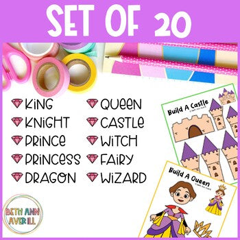 Fairytale crafts cut and paste Activities fine motor cutting craft for preschool