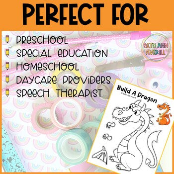 Fairytale crafts cut and paste Activities fine motor cutting craft for preschool