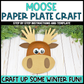 Moose Paper Plate Craft