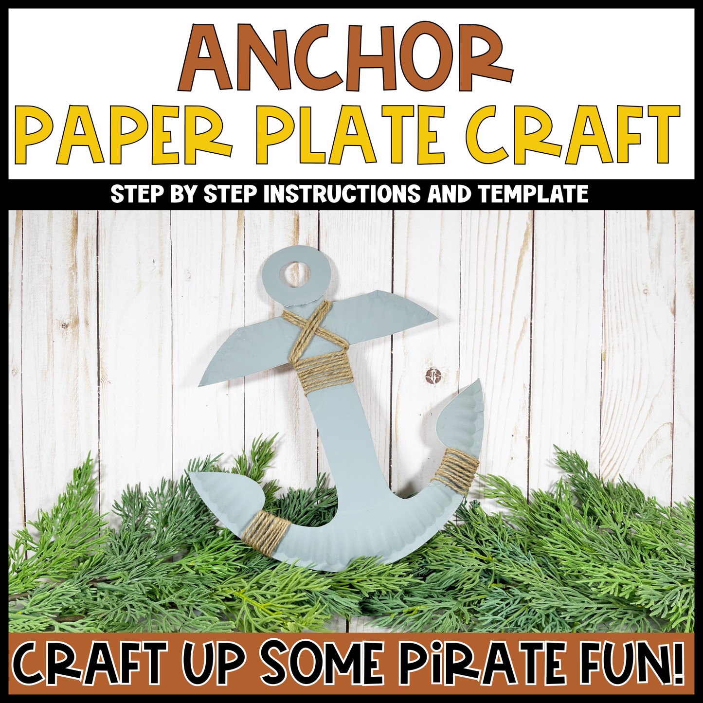 Pirate Paper Plate and Paper Cup Craft Bundle