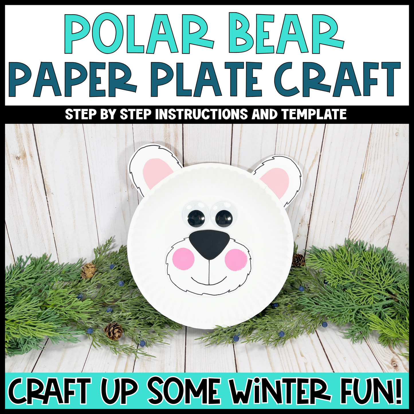 Winter Animal Paper Plate Craft Bundle