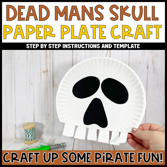 Dead Mans Skull Paper Plate Craft