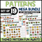 Pattern Worksheet Cut and Paste Pattern Activity Bundle