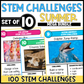 Summer STEM Challenges Bundle | 10 Themed STEM Activities | Science Centers