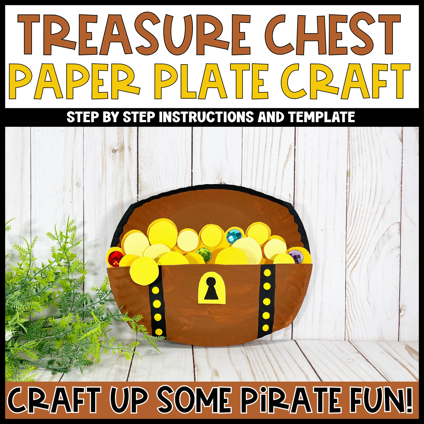 Treasure Chest Paper Plate Craft